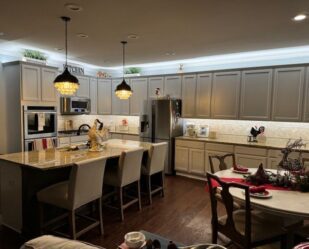 cabinet lighting in a kitchen